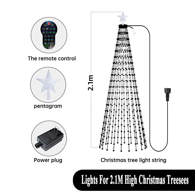 Smart RGB Christmas Tree Lights | Bluetooth App, Music & DIY