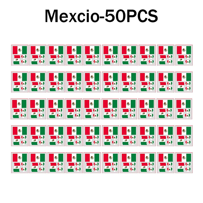 Waterproof Flag Tattoo Stickers – Brazil, USA & Germany Fans