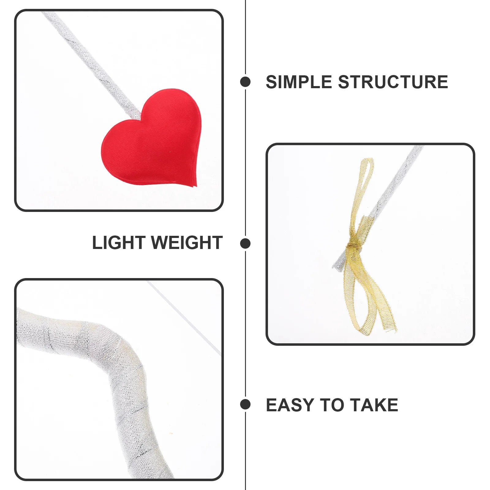 1Set Cupid Bow and Arrow Prop Foam Valentine Costume Accessory for Cosplay Party Photo Shoot Decor Romantic Gift Idea Cupid Peaceful Pleasures Health and Wellness