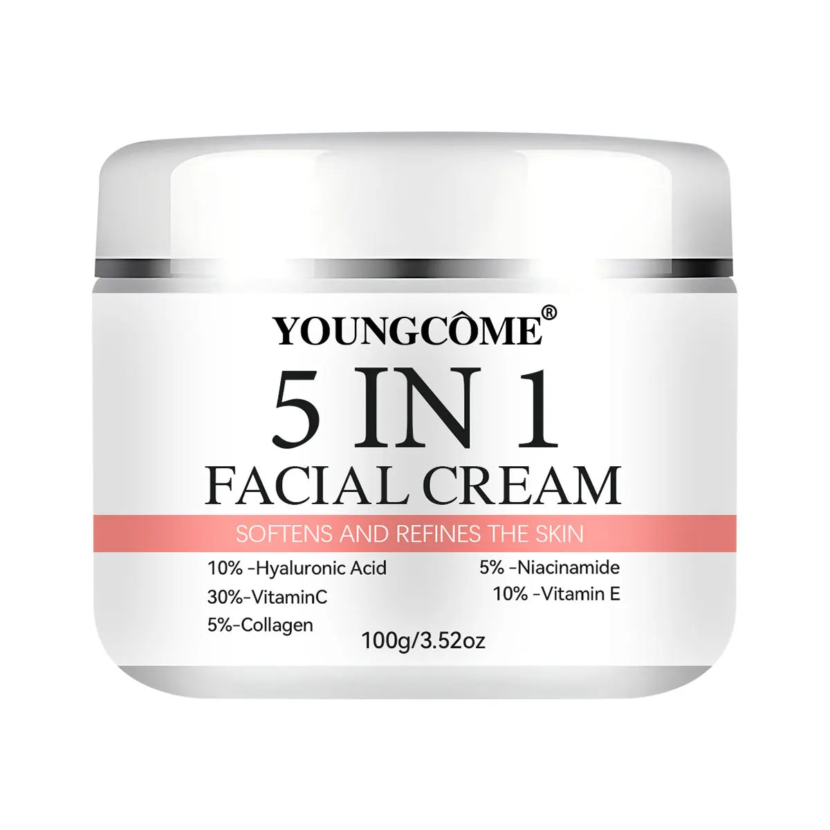 5-in-1 Firming Face Serum – Vitamin C & Hyaluronic Acid Face Serum Peaceful Pleasures Health and Wellness 100g