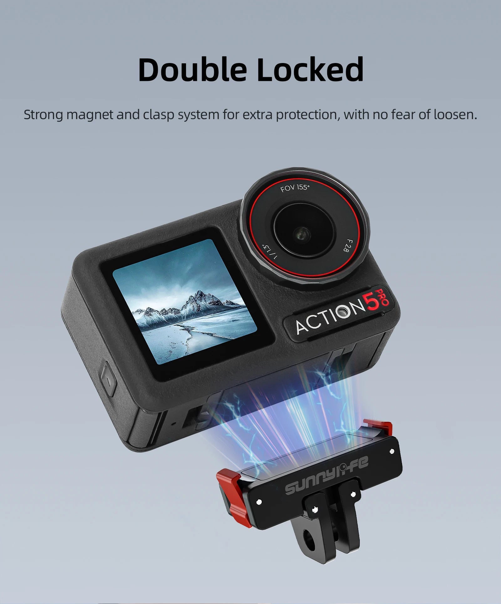 1 PCS Camera Bracket Folding Quick Release Expansion Parts For DJI OSMO ACTION5 PRO Magnetic Adaptor ACTION4/3/2 OSMO 360 Peaceful Pleasures Health and Wellness