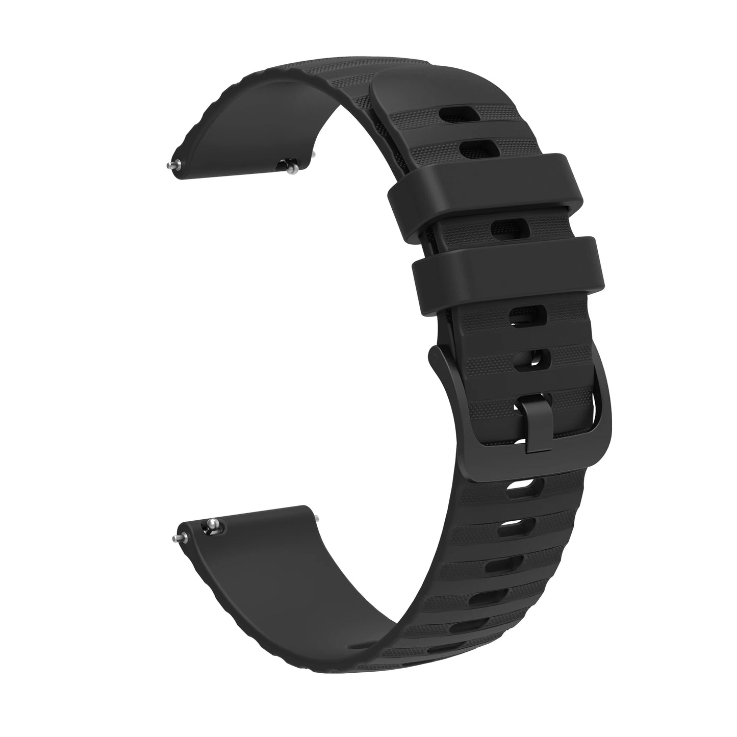18/20/22mm Silicone Strap For Garmin Venu3 Venu2 Venu3s /Vivoactive 3 4 5 3S 4S 40 45/vivomove3 3s /Venu 2 32s 3s 41 46 mm Band Peaceful Pleasures Health and Wellness black 22mm
