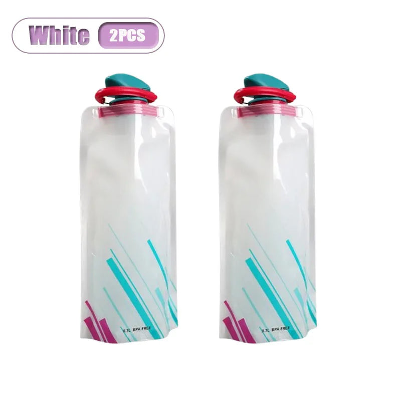 Collapsible Water Bag 700ml | Foldable Flask Hiking Camping