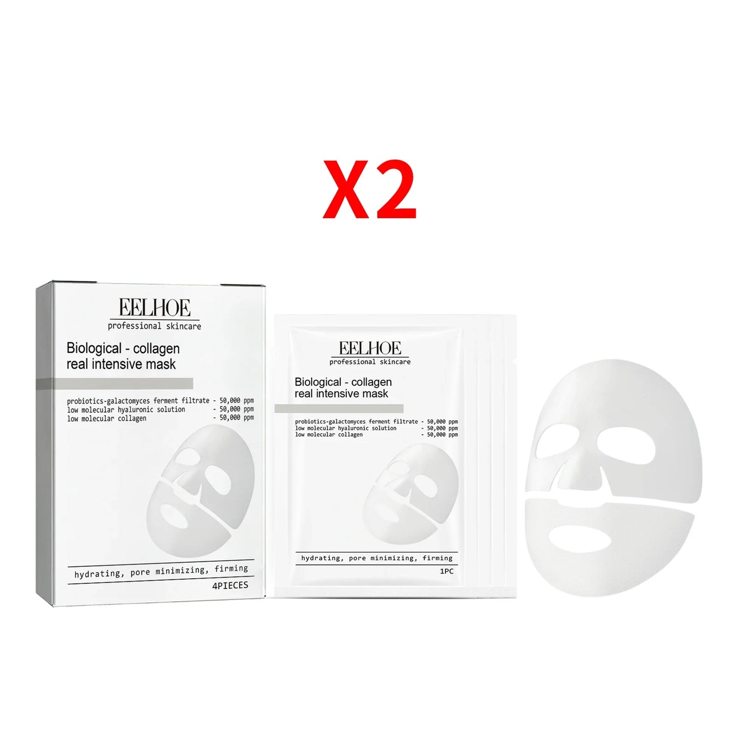 Eelhoe Collagen Face Mask – Firm, Brighten & Hydrate 4-Pack