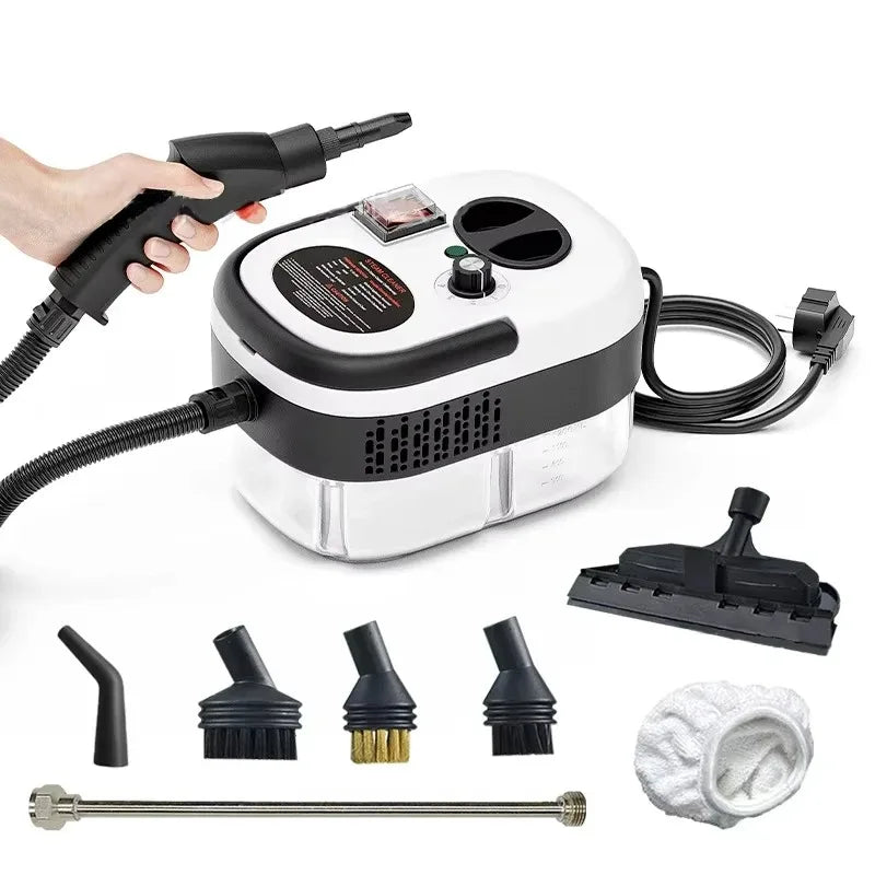 High Temperature Steam Cleaner for Kitchen Hood And Car Sterilization 220V EU Plug Air Conditioning Home Steaming Cleaner Peaceful Pleasures Health and Wellness WHITE 220 V