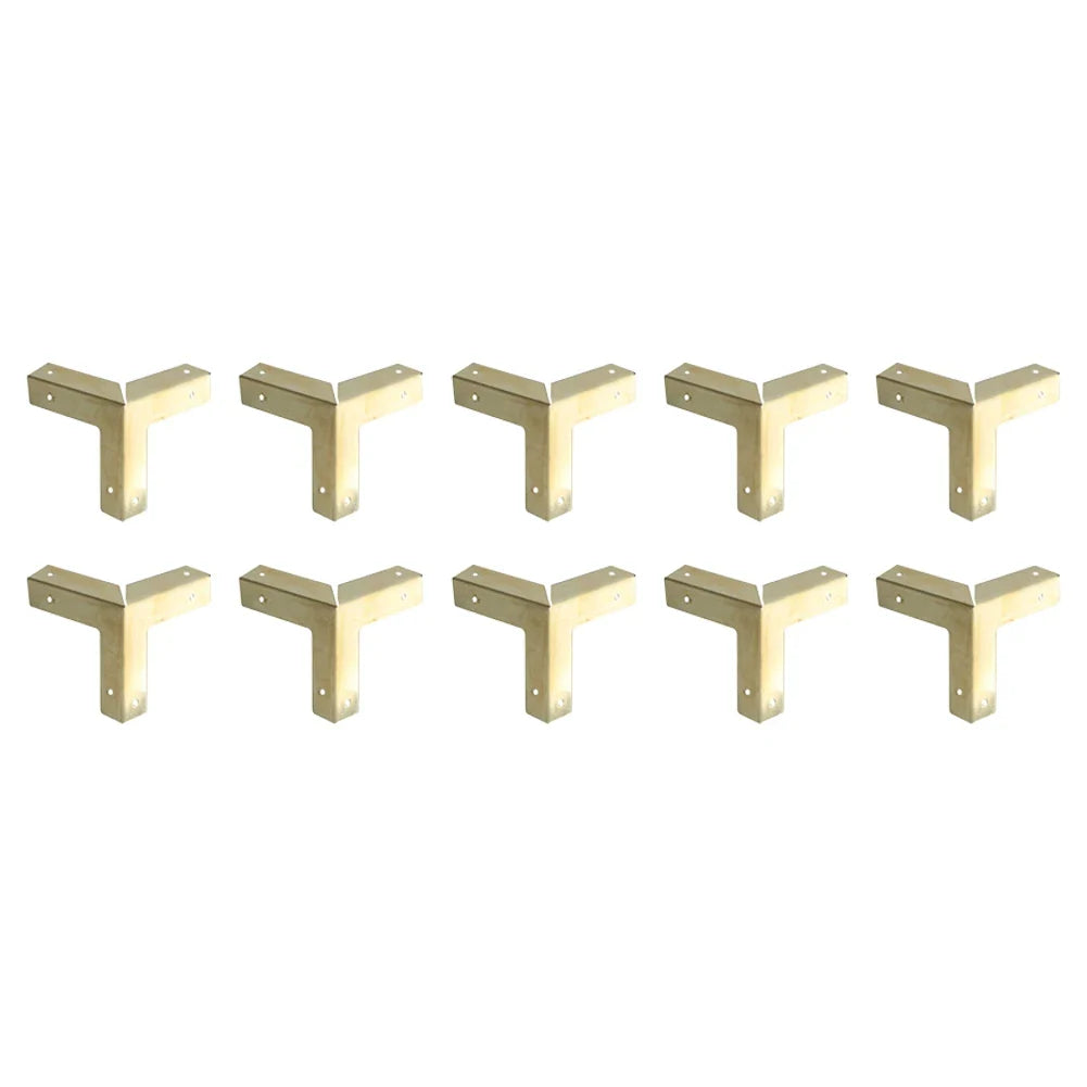 10PCS Antique Iron Corner Protectors for Wooden Boxes & Furniture