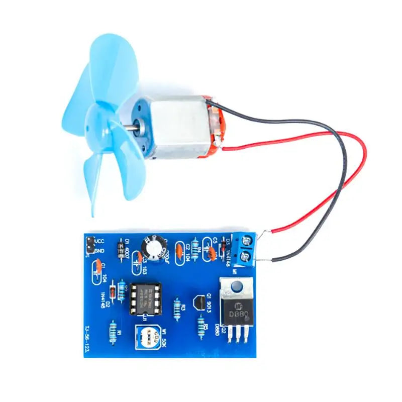 NE555 DIY Electric Fan Kit – DC 4.5V PWM Speed Controller