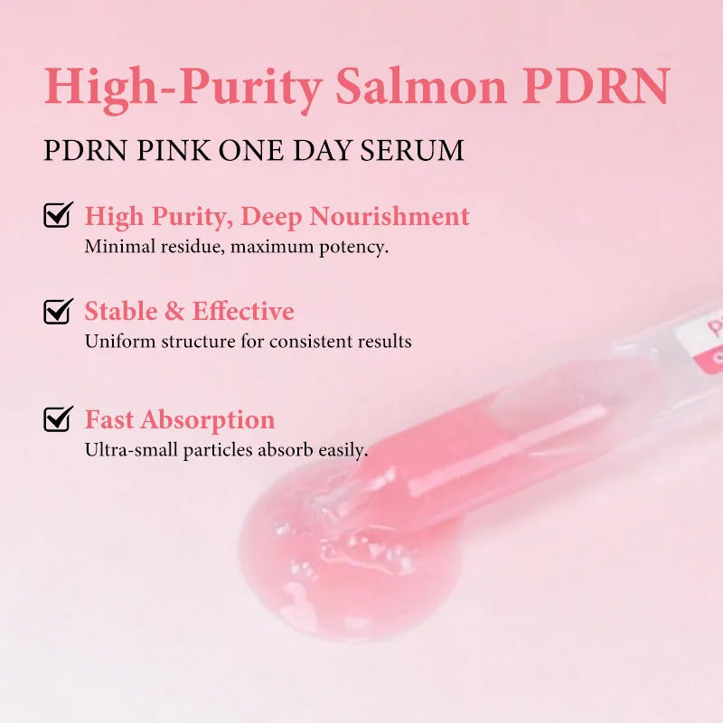 PDRN Pink Peptide Collagen Serum | K-Beauty Hydrating Face Serum