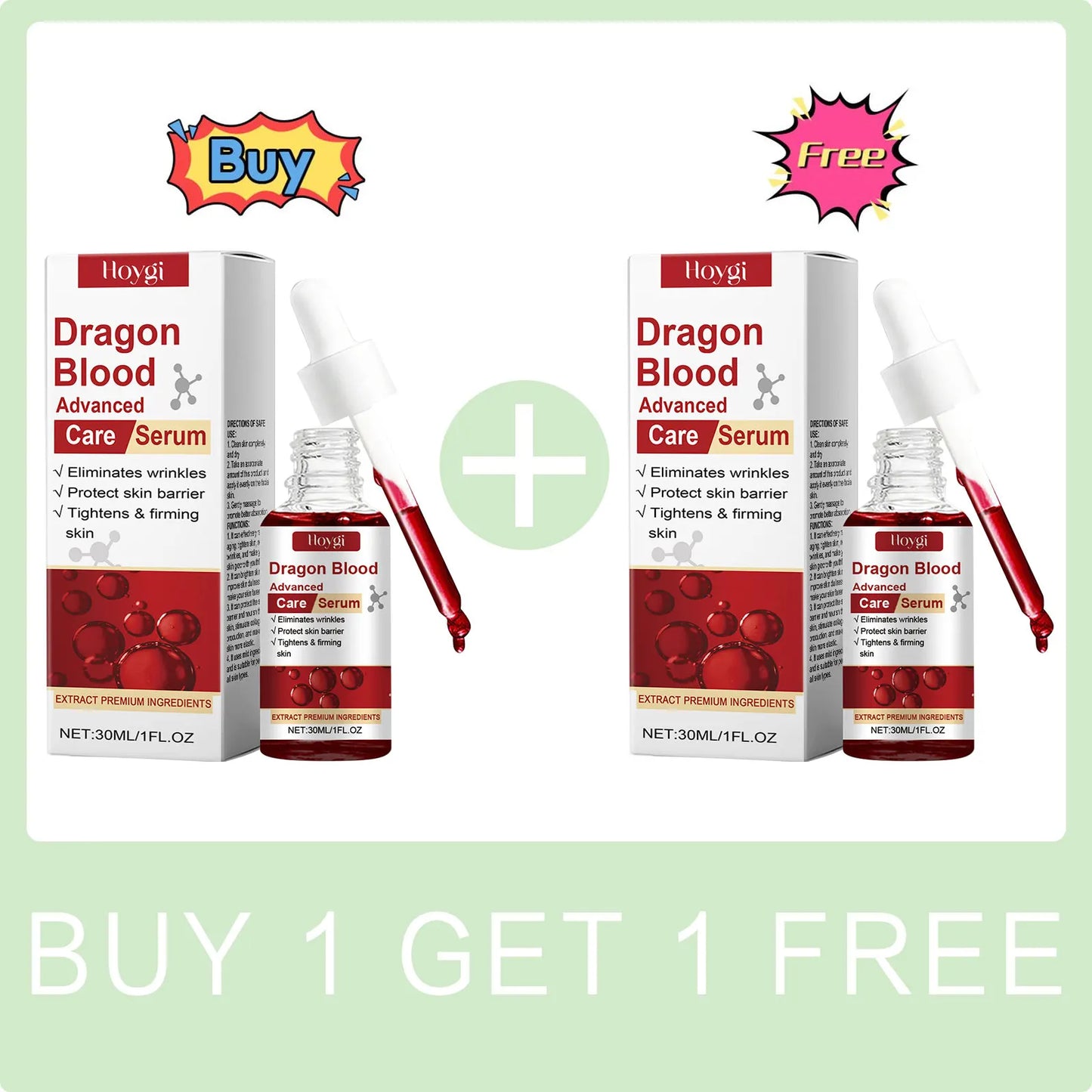 Dragon Blood Serum Repair Skin Barrier Smoothing Rejuvenation Nicotinamide Essence Firming Face Cream Relieve Dryness Skin Care Peaceful Pleasures Health and Wellness Buy 1 Get 1 Free