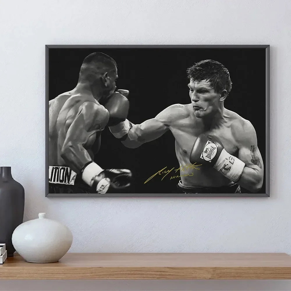 Boxing Canvas Wall Art – McGregor, Pettis & Benavidez Print Canvas Wall Art Peaceful Pleasures Health and Wellness 3 20x30cm Unframed