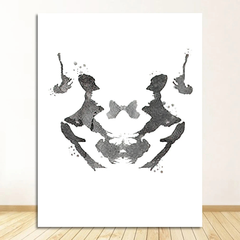 Rorschach Test Canvas Wall Art | Psychologist Gift Print