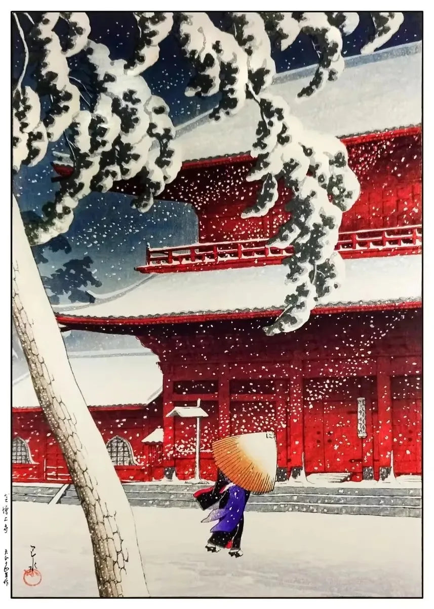 Kawase Hasui Artwork Posters and Prints Retro Japanese Landscapes Canvas Painting Wall Art Pictures for Room Office Home Decor Peaceful Pleasures Health and Wellness