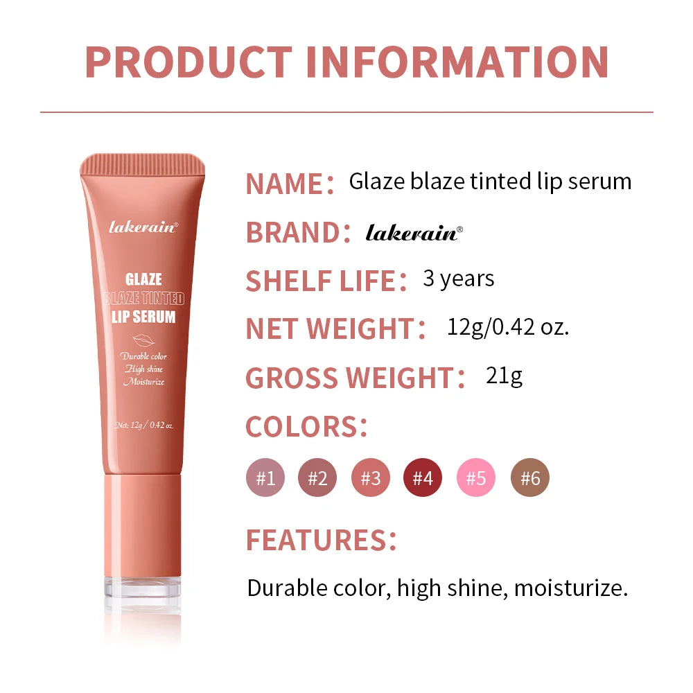 Lip Gloss Glowy Balm Tinted Lip Moisturizer Repairing Nourishing Lip Tint Glow Liquid Lip Gel Hydrating Lips Care Peaceful Pleasures Health and Wellness