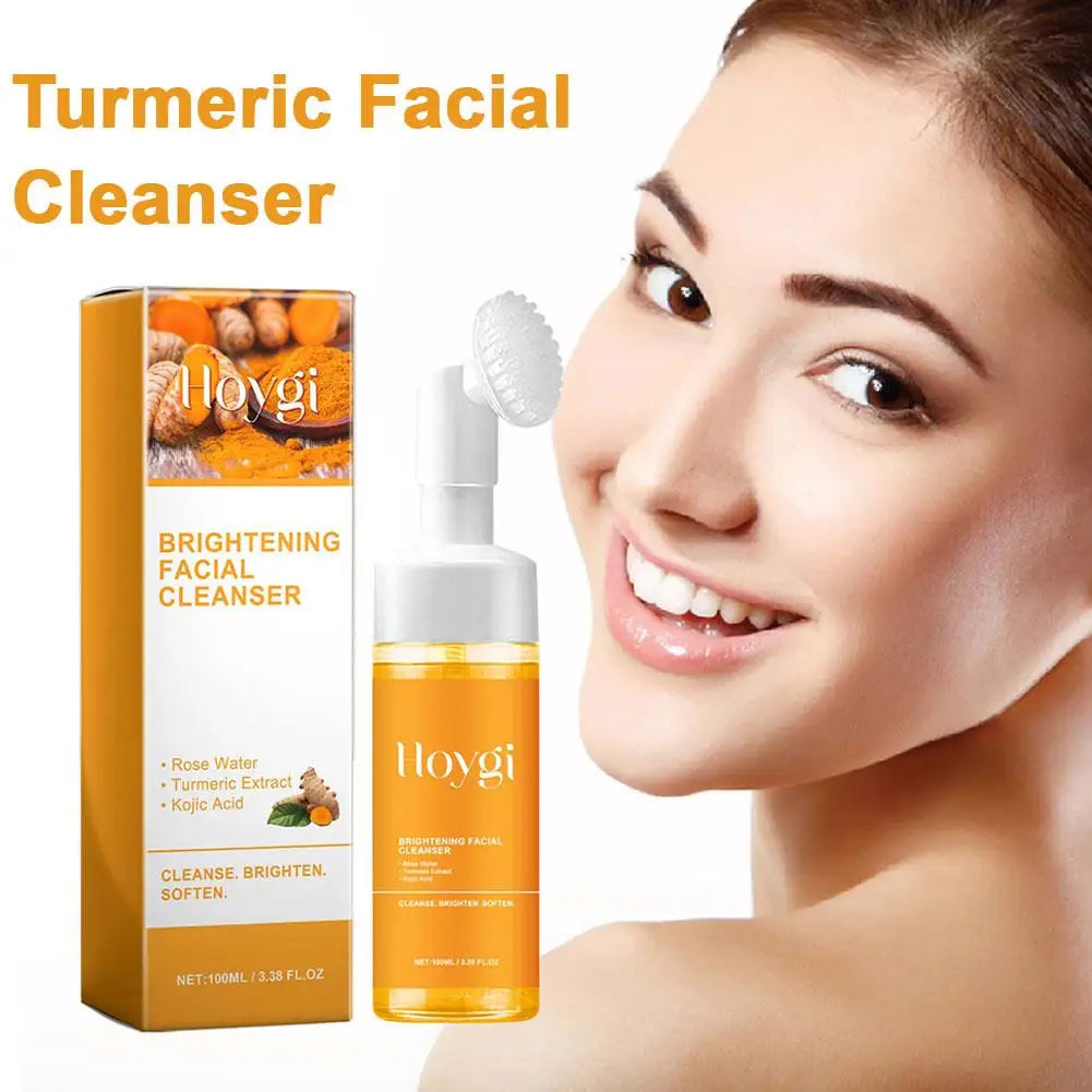 Turmeric Facial Cleanser Facial Scrub Cleansing Oil Control Blackhead Remover Shrink Pores Skin Care Body Care Peaceful Pleasures Health and Wellness