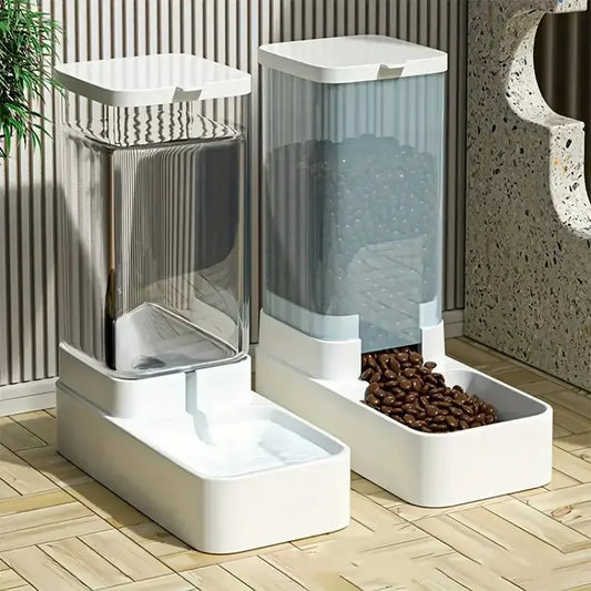 Gravity Dog Feeder & Water Dispenser Set – 3.8L BPA-Free Gravity Pet Feeder Set Peaceful Pleasures Health and Wellness