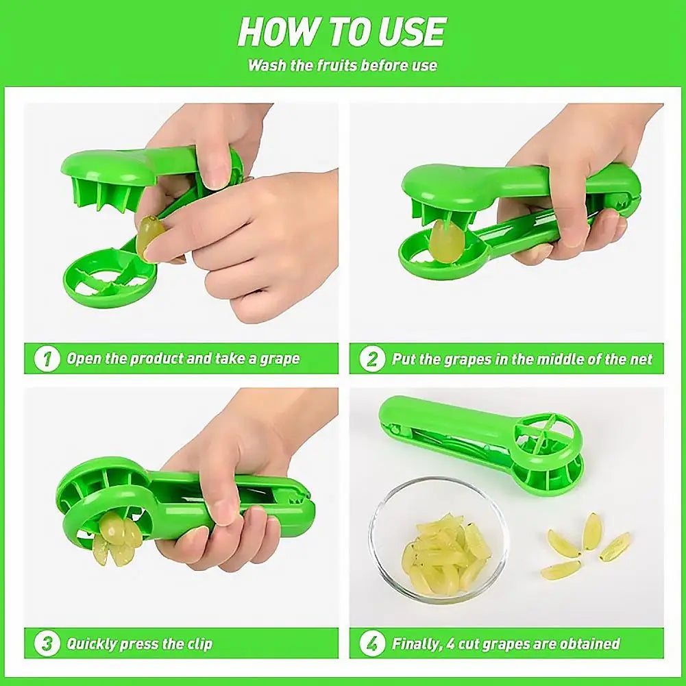 Grape slicer, fruit divider, blueberry, strawberry, cherry, convenient slicer, kitchen tool Peaceful Pleasures Health and Wellness