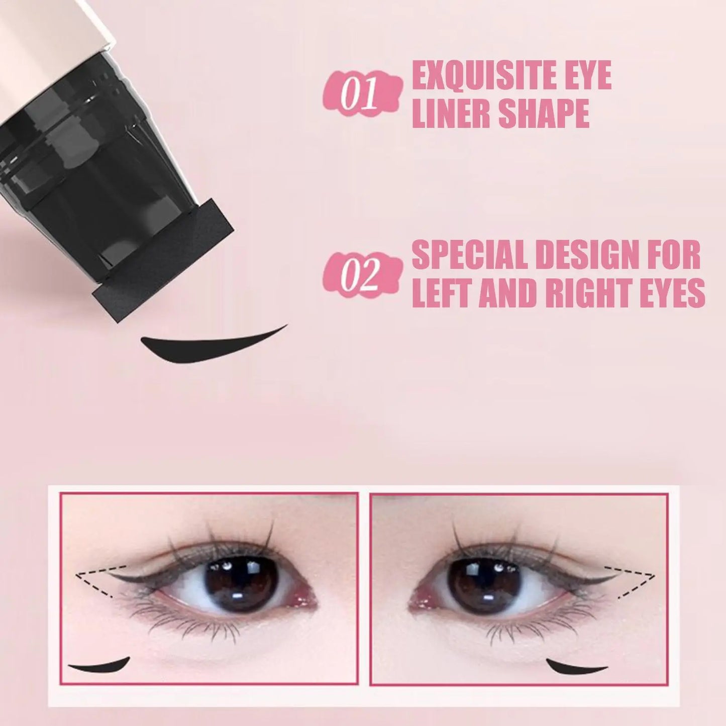 Double-Tip Winged Eyeliner Stamp – Waterproof & Quick-Dry