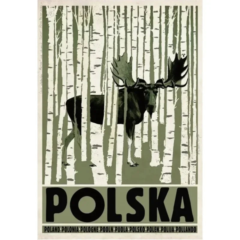 Canvas Painting Wall Prints Picture Abstract Poland River Lublin Wroclaw Moose City Countryside Landscape Art Posters Home Decor Peaceful Pleasures Health and Wellness 9 20x30cm Unframed