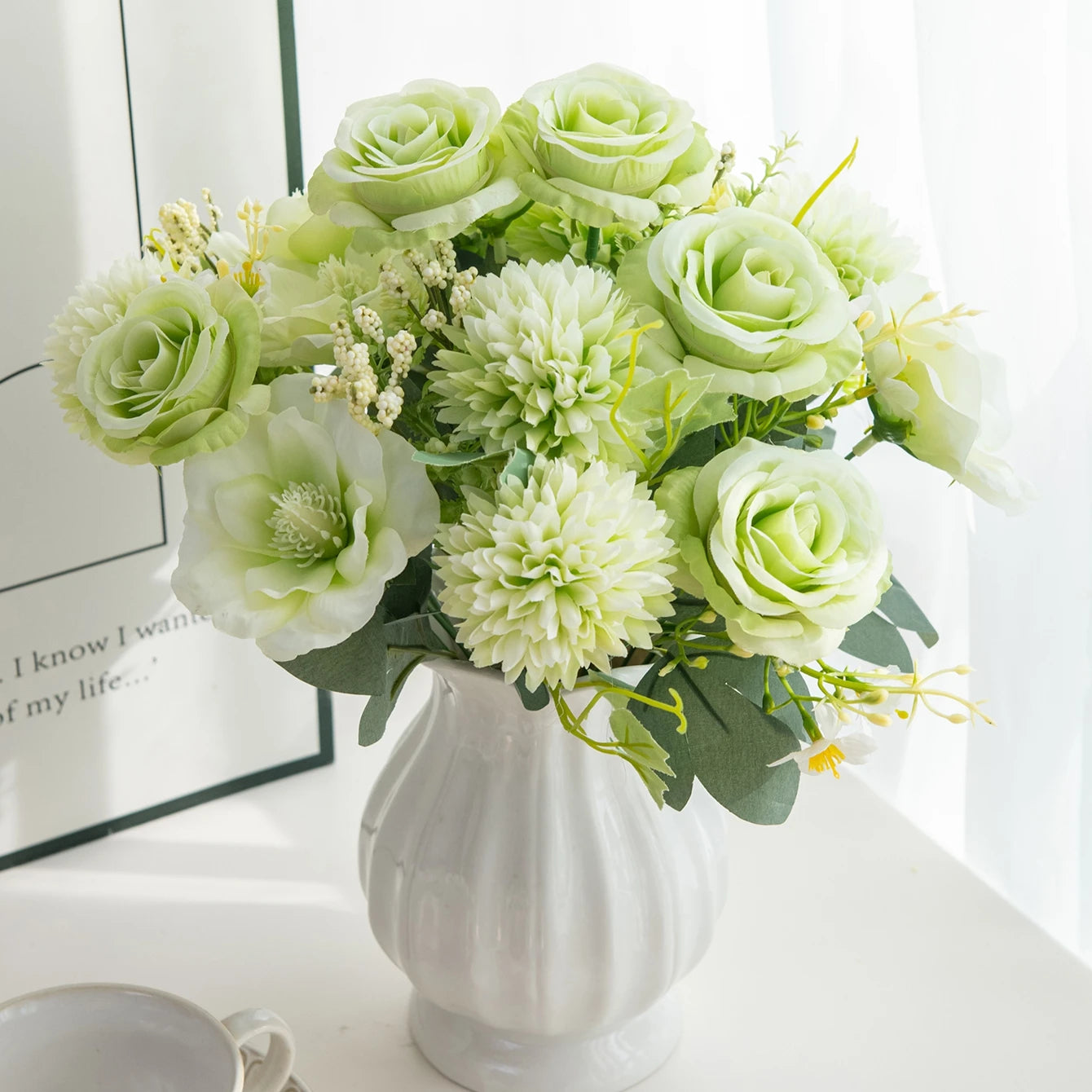 Artificial Silk Rose Bouquet | Wedding, Home & Party Decor