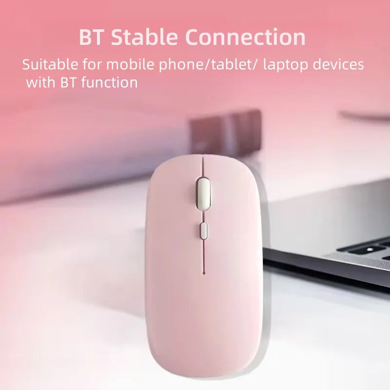 Wireless Mouse Bluetooth-compatible Mouse Ergonomic Mouse Suitable For Laptops Ipads Tablets Laptops Mobile Phone Mice Peaceful Pleasures Health and Wellness