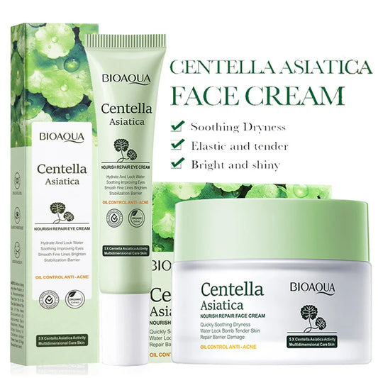 BIOAQUA Centella Asiatica Face Cream & Eye Cream Travel Set Skin Care Set Peaceful Pleasures Health and Wellness