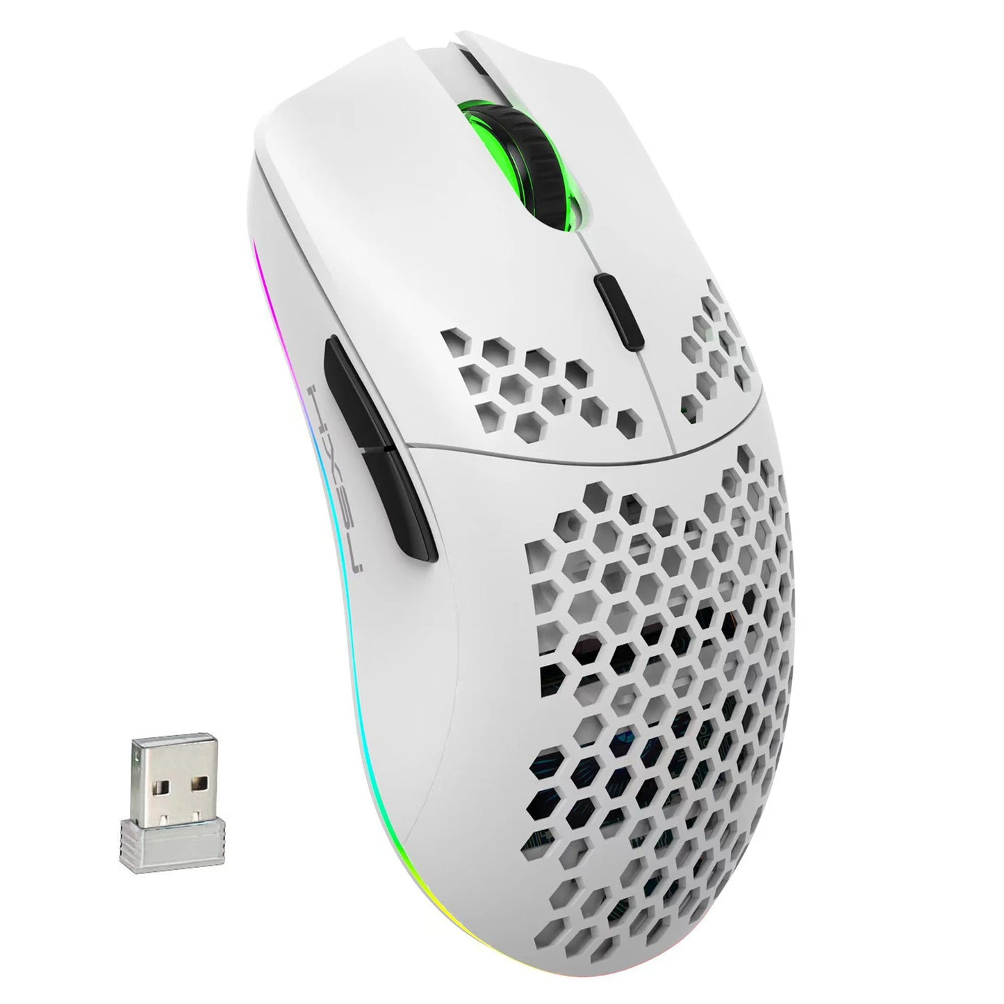 HXSJ T66 RGB Wireless Gaming Mouse | 2.4G, 3600 DPI, Ergonomic