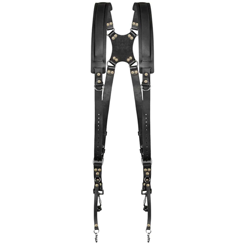 Universal Dual Camera Leather Strap Double Cameras Washable Harness Adjustable Carry Shoulder Straps For DSLR/SLR Cam Accessorie Peaceful Pleasures Health and Wellness