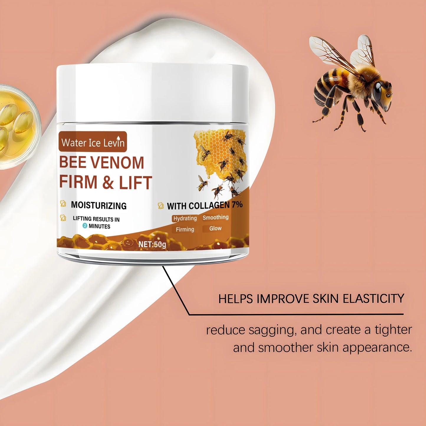 Bee Venom Lifting Face & Neck Cream 50g | Retinol & Collagen