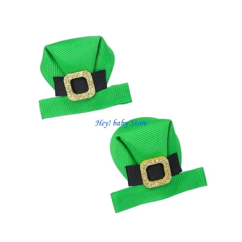 St. Patrick's Day Baby Hair Bows – Irish Festival Clips for Girls