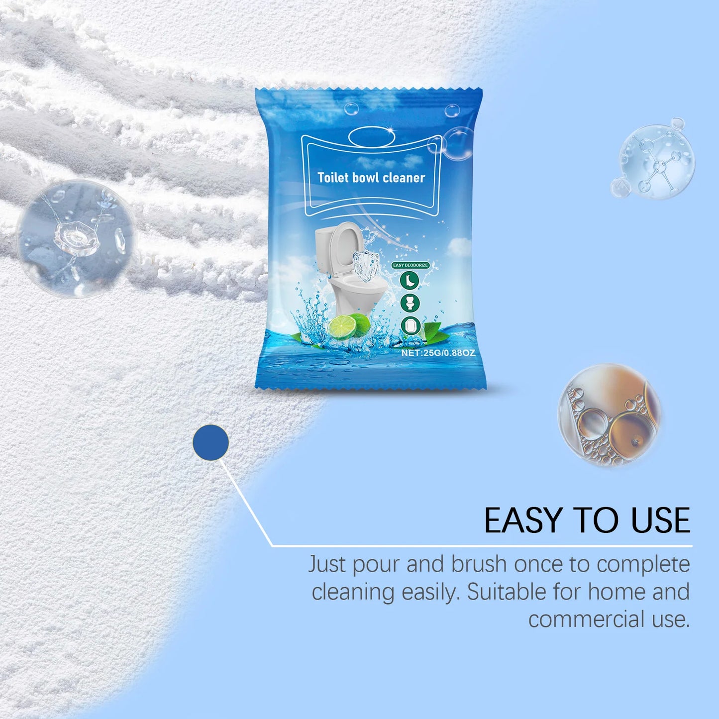 Jue-Fish Toilet Cleaning Tablets 6-Pack | Remove Stains & Descale
