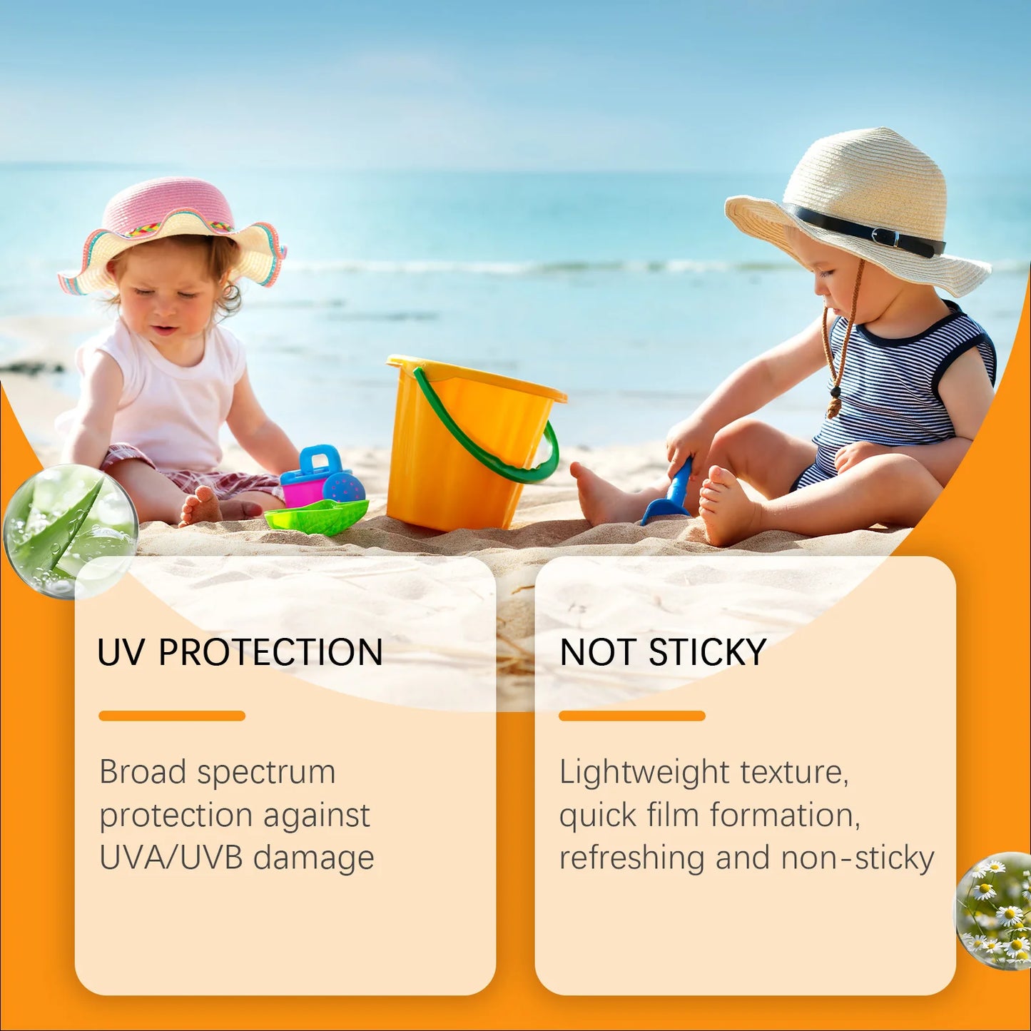 Wiieey SPF 50+ Kids Sunscreen Cream – Mild UVA/UVB Protection