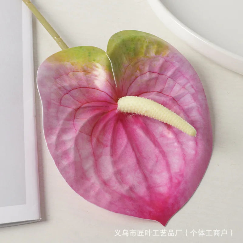 Silk Anthurium Single Stem Faux Flower – Wedding & Home Decor
