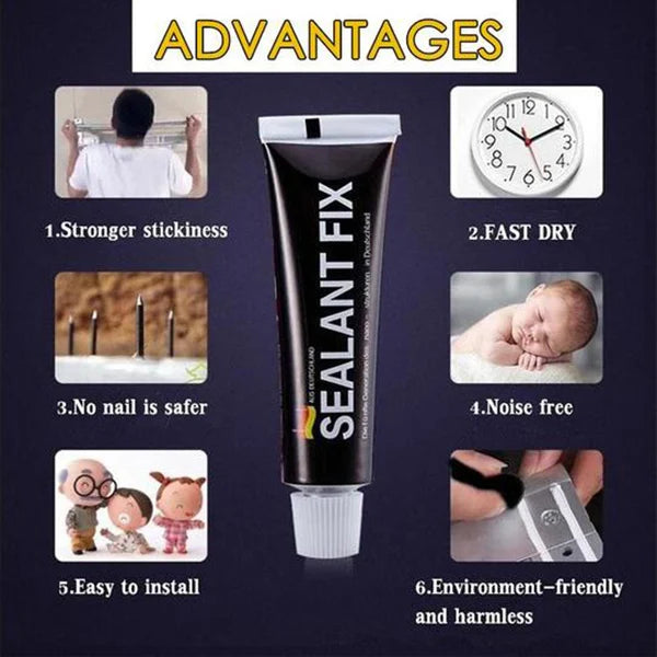 Ultra Strong Universal Sealant Glue Waterproof RTV Silicone Repair Sealant Glue for Auto Radiator Water Tank Peaceful Pleasures Health and Wellness