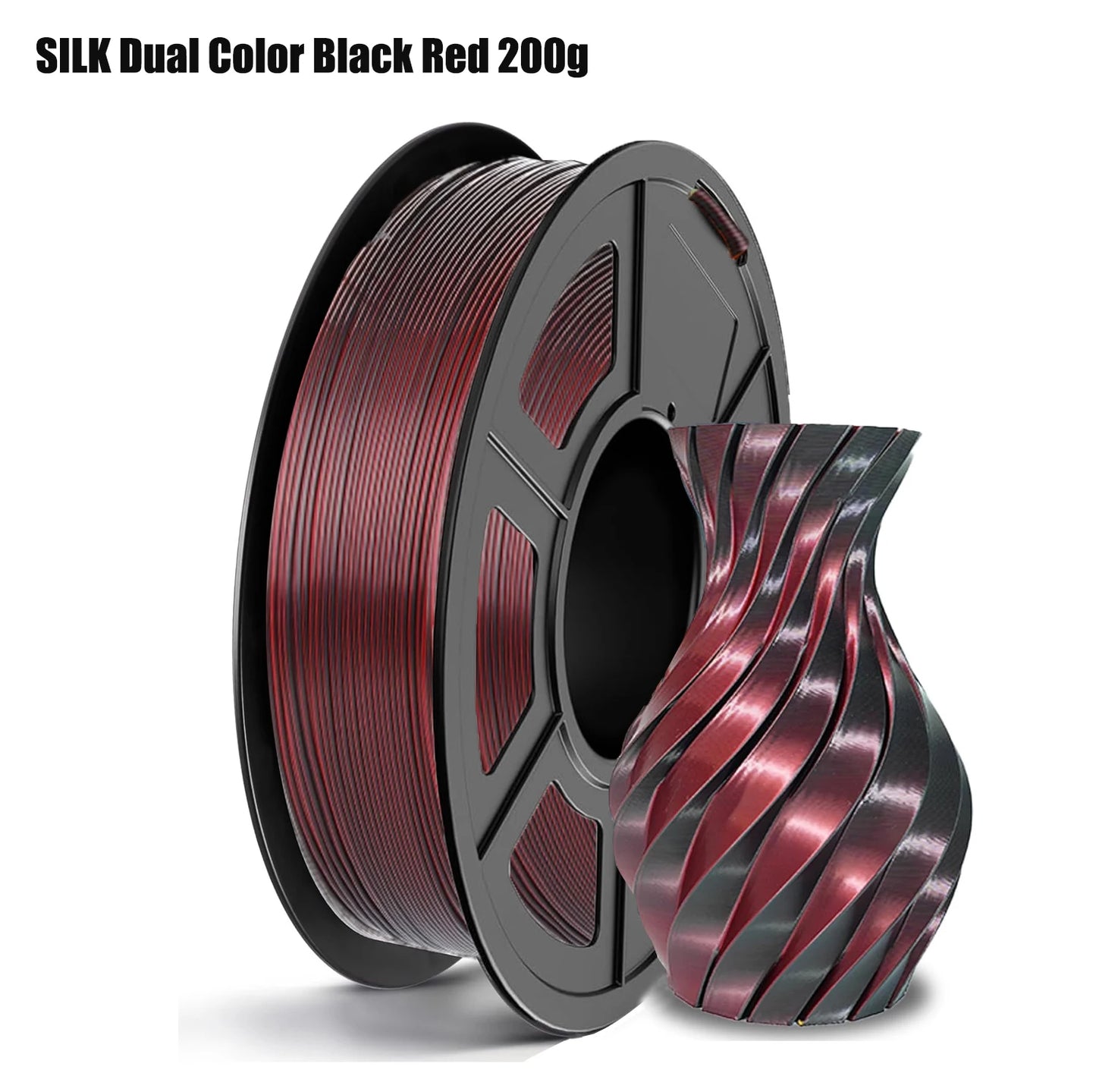 Silk PLA Filament 1.75mm Dual Color Metal Shine | FDM 3D Printer