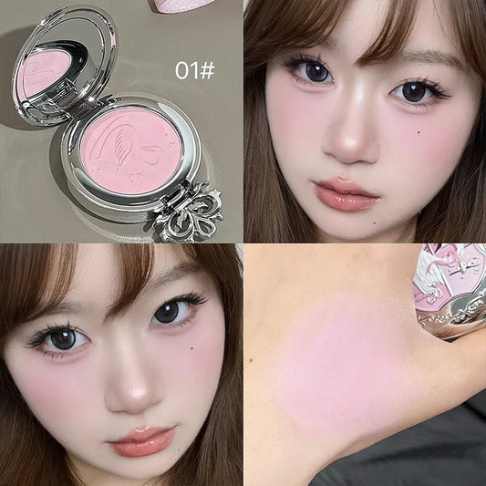 NICEKEY Pink Ballet Matte Blush Powder | Long-Lasting Contour Matte Blush Powder Oasis Select 01