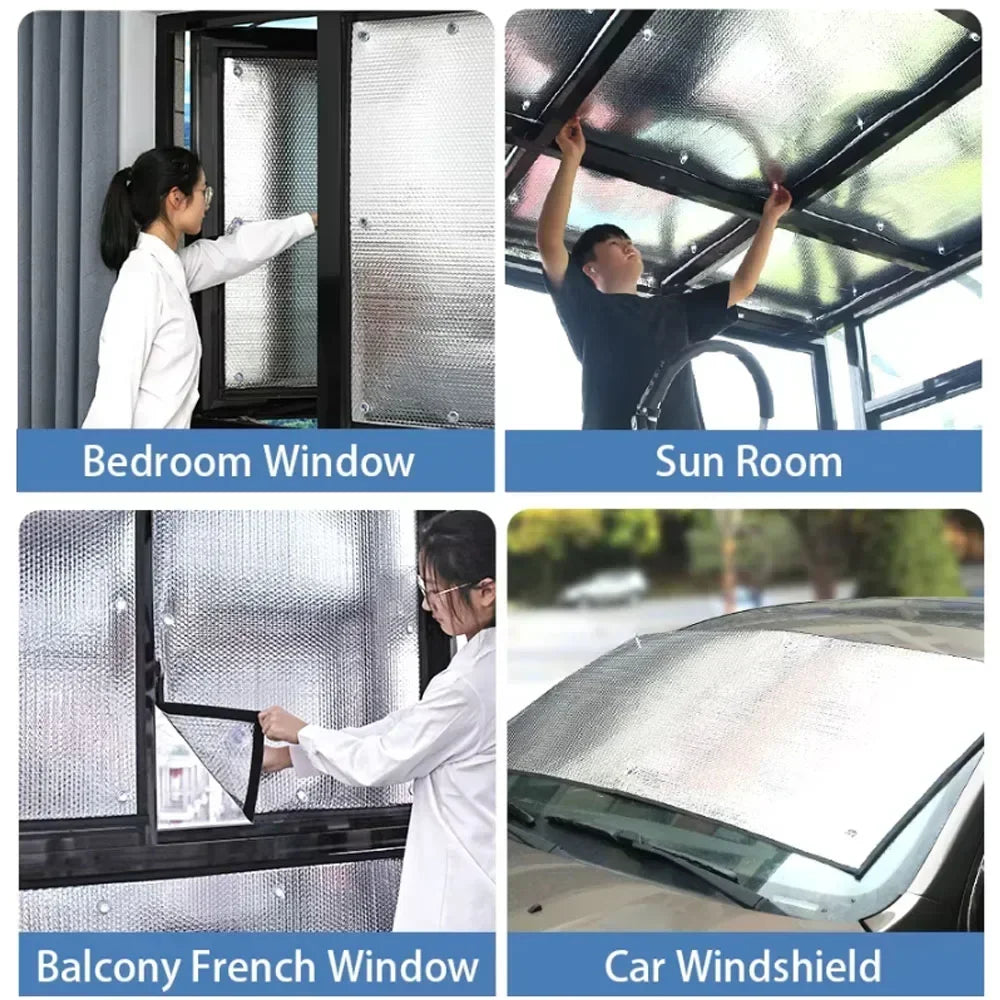 Blackout Aluminum Foil Window Film – UV, Heat & Privacy Shield