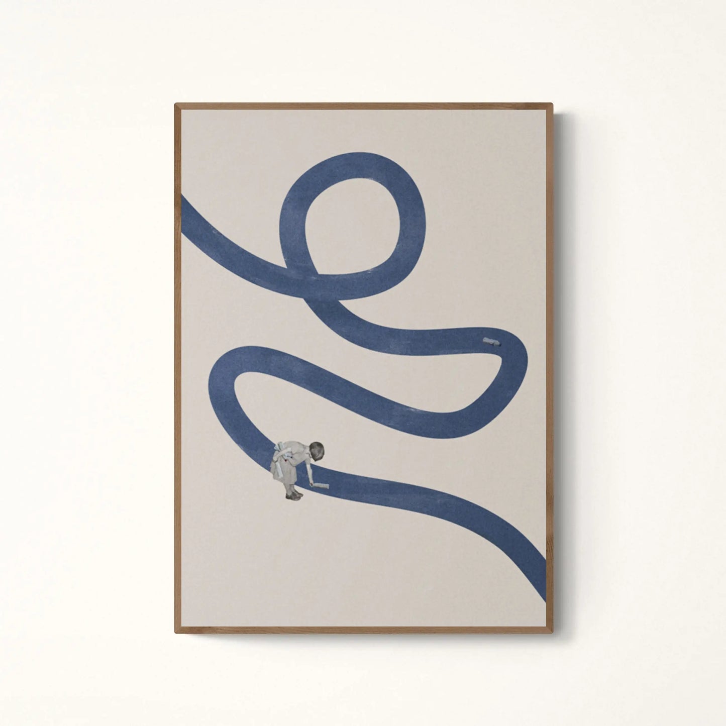 Abstract Modern People Philosophy Canvas Wall Art Print | Decor