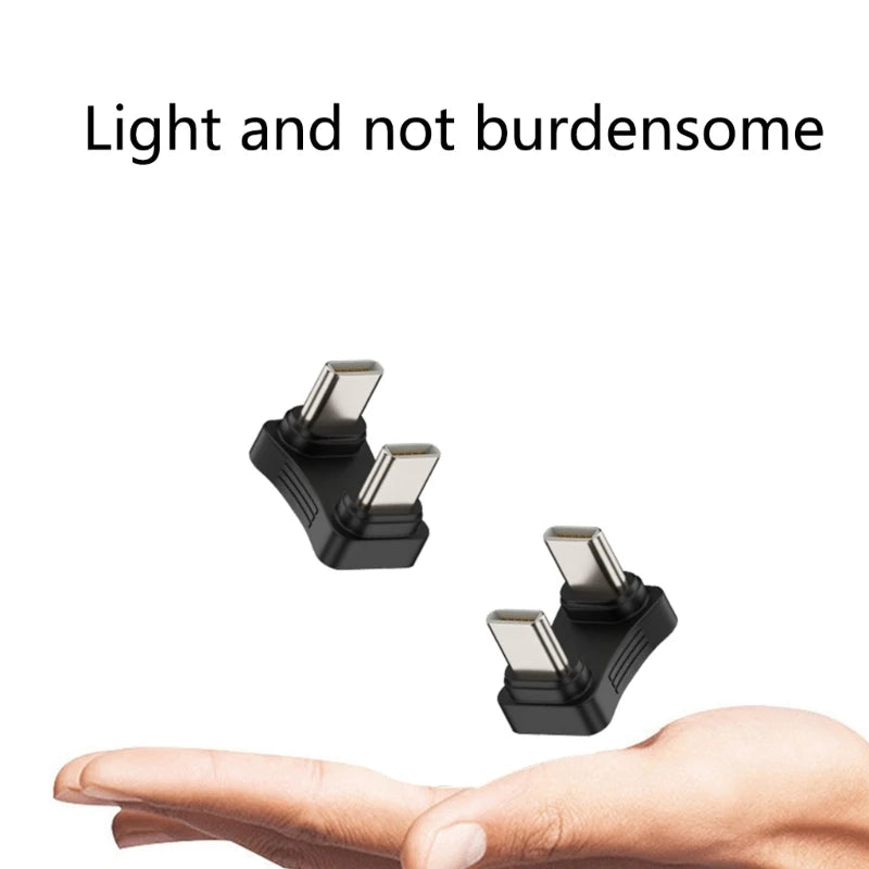 180° USB-C to USB-C Adapter | PD 65W Fast Charging U-Shape Peaceful Pleasures Health and Wellness