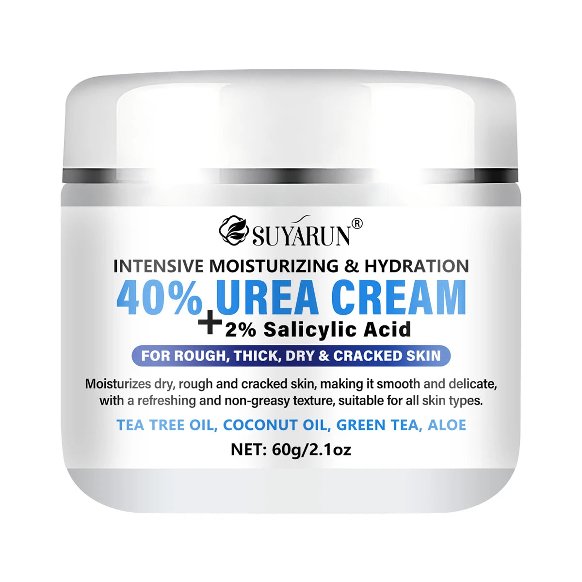 SUYARUN 40% Urea Foot Cream Stick - Moisturizing & Exfoliating, Cracked Heel Repair, Deep Hydration for Dry Feet, Long protect. Peaceful Pleasures Health and Wellness 60g