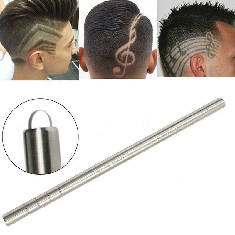 Refined Steel Razor Pen for Hair Carving, Shaving Eyebrows, Man Hair Oil Head Notch - Barber Razor Peaceful Pleasures Health and Wellness