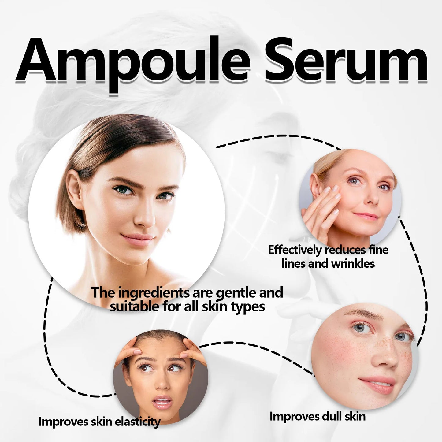 Anti Aging Serum Reduce Fine Line Firming Lifting Wrinkle Removal Lighten Dark Spots Repair Moisturize Whitening Ampoule Essence Peaceful Pleasures Health and Wellness