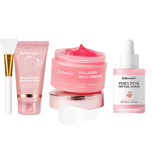 Lakerain Collagen Peel-Off Overnight Mask 4pc Set | Firming Overnight Peel-Off Mask Oasis Select 4pcs1set