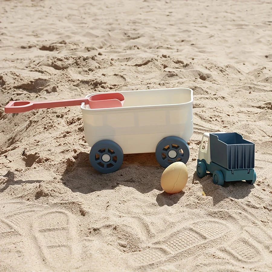 Beach Sand Toys Set for Kids – Truck, Shovel, Rake & Kitchen