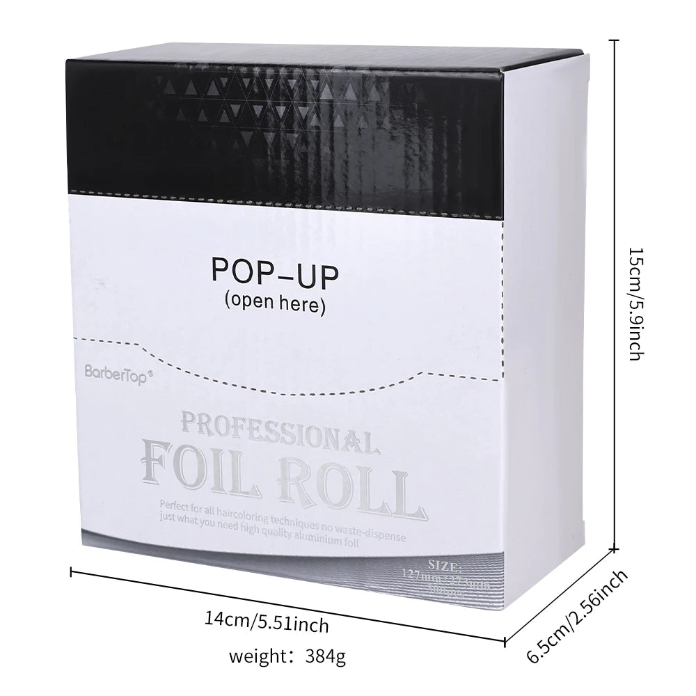 Boxed 300 Pieces Aluminum Foil Sheets, Professional Hairdressing Foil for Hair Coloring Nail Polish Removal Salon Home Tool Peaceful Pleasures Health and Wellness