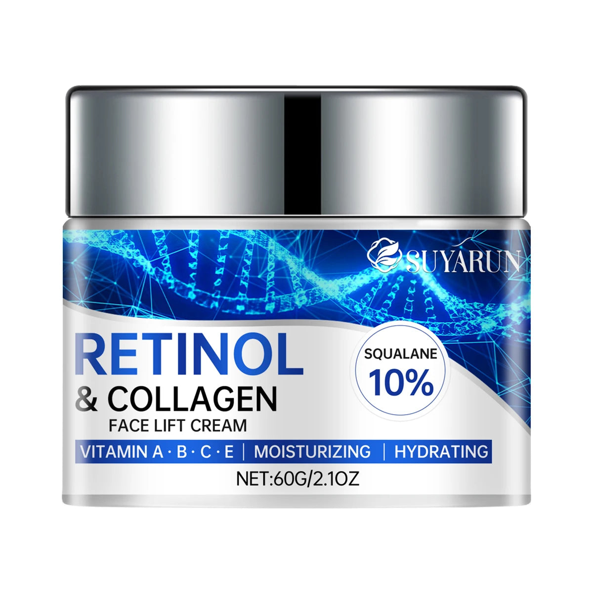 SUYARUN Retinol Collagen Face Cream - Anti-Aging Firming Moisturizer, Wrinkle Reduction, Hydration, Lifts & Tightens Skin. Peaceful Pleasures Health and Wellness 60g