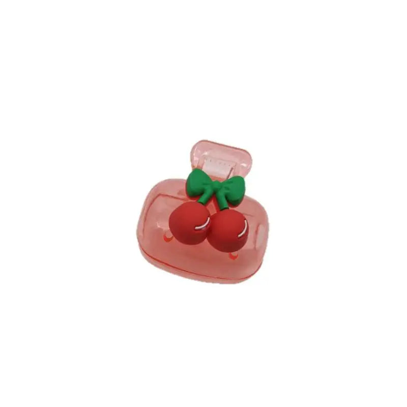 1/2Pcs Cute Cherry Bow Design Toothbrush Storager Toothbrush Head Features Dual Holes For Drainage And Ventilation Peaceful Pleasures Health and Wellness 02