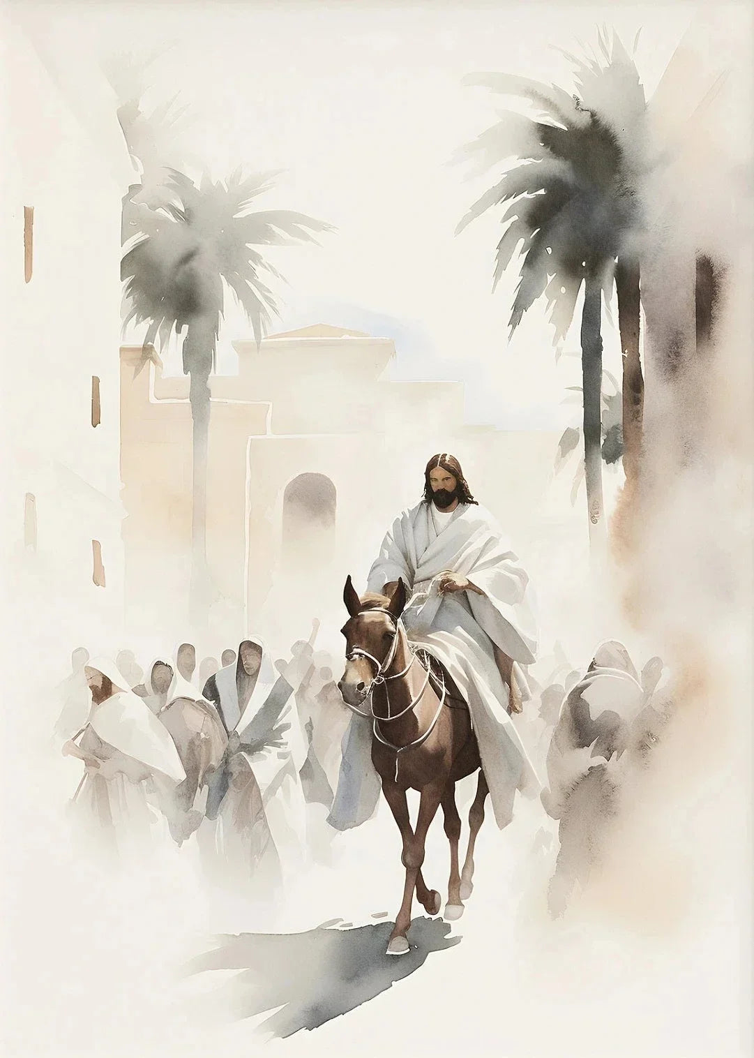 Jesus Walking on Water Canvas Wall Art | Biblical Home Decor