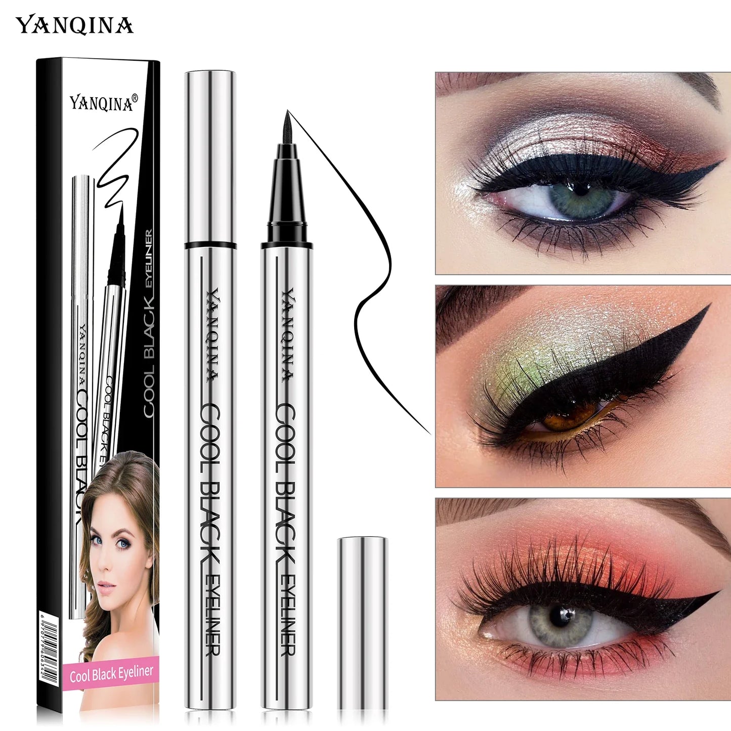 Waterproof Liquid Eyeliner Pen – Quick-Dry Matte & Smudge-Proof