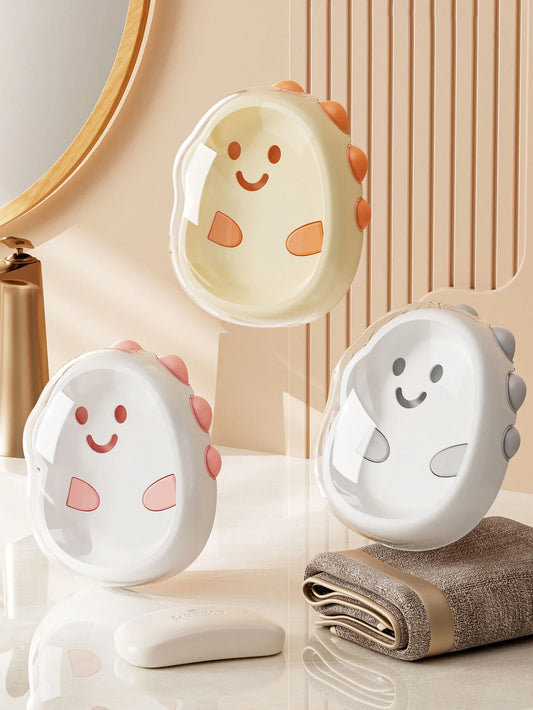 1PCS Plastic Cute Cartoon Double-Layer Soap Box with Lid - Drainage Soap Holder for Home, Bathroom Countertop Soap Container Peaceful Pleasures Health and Wellness