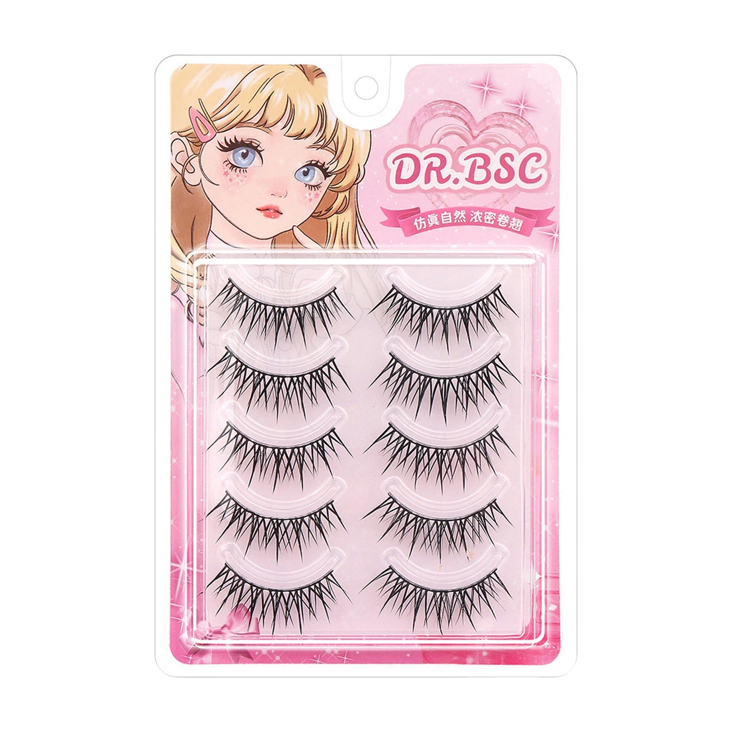 Manga Cosplay Wispy False Eyelashes – 5 Pairs Cluster Lashes False Eyelashes Peaceful Pleasures Health and Wellness style 3